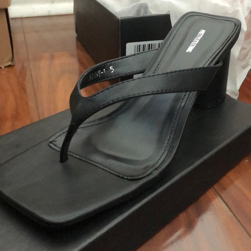 Square Toe Sandal Heel